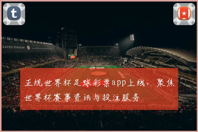 正规世界杯足球彩票app上线,聚焦世界杯赛事资讯与投注服务