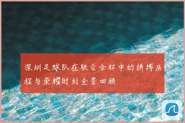 深圳足球队在联合会杯中的拼搏历程与荣耀时刻全景回顾